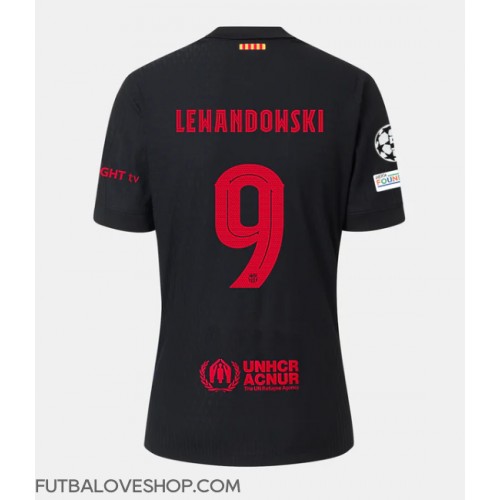 Dres Barcelona Robert Lewandowski #9 Preč 2024-25 Krátky Rukáv